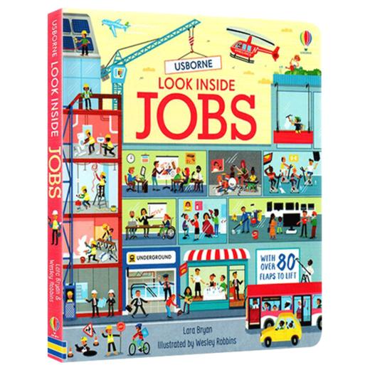 看里面系列 揭秘职业 工作 英文原版 Look Inside Jobs 儿童科普百科立体翻翻书 精装纸板书 英文版进口原版英语书籍 商品图0