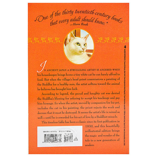 【中商原版】The Cat Who Went to Heaven 纽伯瑞：到过天堂的猫 纽伯瑞金奖 儿童经典文学故事书 平装 英文原版 7-12岁 商品图1