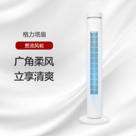 GREE 格力 塔扇 FL-0906Bh(白+香槟金) 遥控 立体大风道 清爽一夏