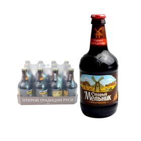 老米勒清爽纯麦瓶装啤酒 黑米勒450ml