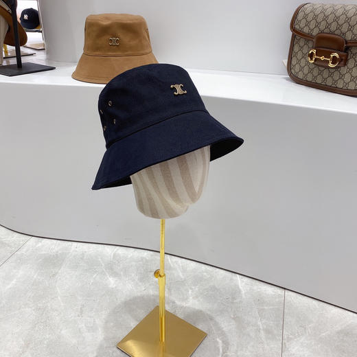 CELINE思琳春夏新款气孔棉布渔夫帽-藏青 商品图0