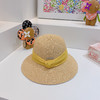 Ch@nel小香夏季新款细辫平顶礼帽-黄色 商品缩略图3