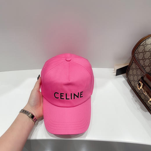 CELINE塞琳春夏彩色棒球帽-玫红 商品图5