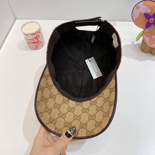 Gucci(古奇)经典原单棒球帽-棕色 商品图5