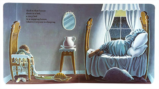 打瞌睡的房子 英文原版绘本 The Napping House 儿童英语启蒙纸板书 廖彩杏吴敏兰书单 英文版进口原版书籍 商品图2