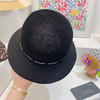 cha*el小香新款度假沙滩🏖️小盆帽渔夫帽-黑色 商品缩略图4