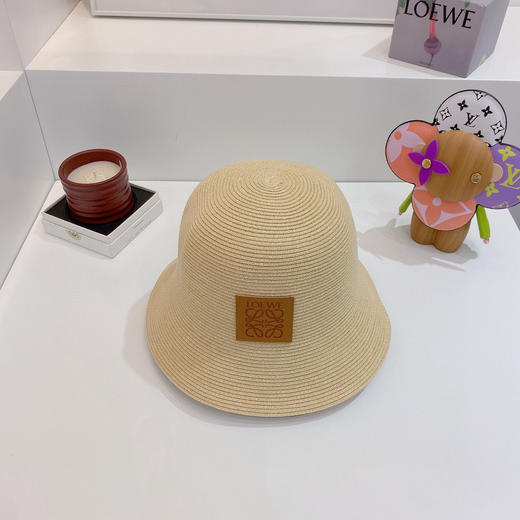 Loewe罗意威春夏新款日本细辫桶帽渔夫帽-米杏色 商品图2