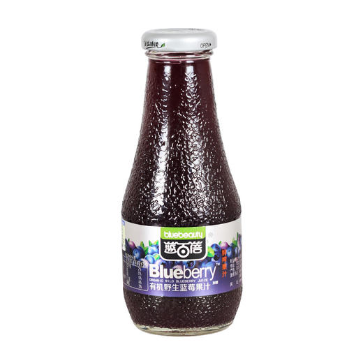 蓝百蓓有机野生蓝莓果汁300ml/瓶 商品图3