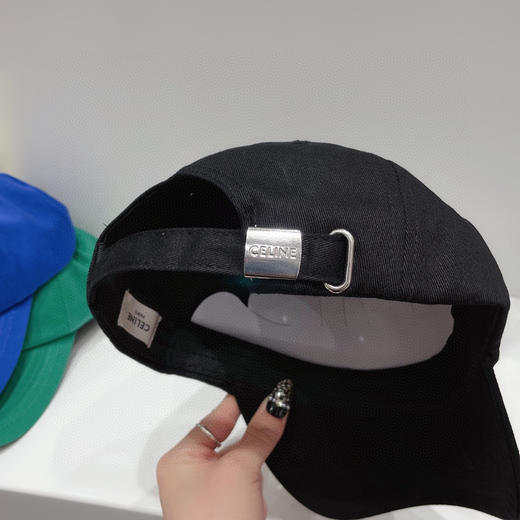 CELINE塞琳春夏彩色棒球帽-黑色 商品图6
