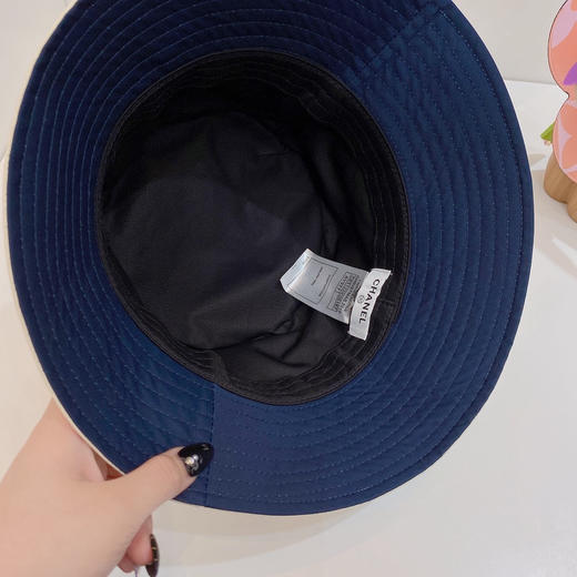 Chan*l小香新款纯棉刺绣小logo-白色 商品图4