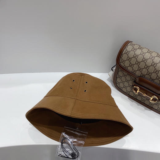 CELINE思琳春夏新款气孔棉布渔夫帽-咖色 商品图7