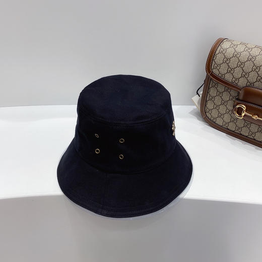 CELINE思琳春夏新款气孔棉布渔夫帽-藏青 商品图5