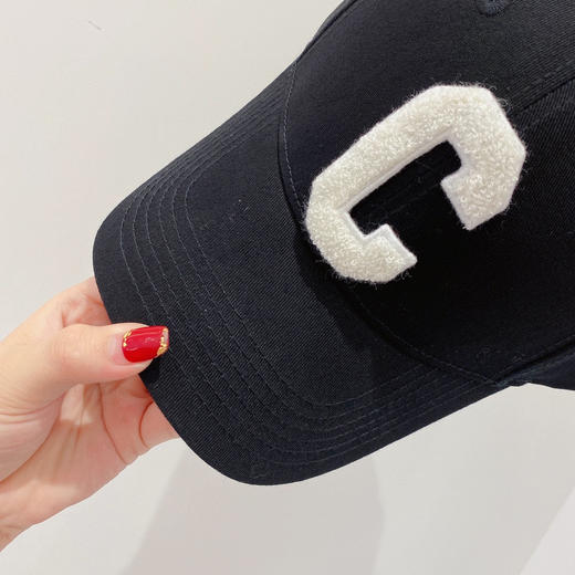 Celine思琳2021春夏秀场同款字母C棒球帽-黑色 商品图4