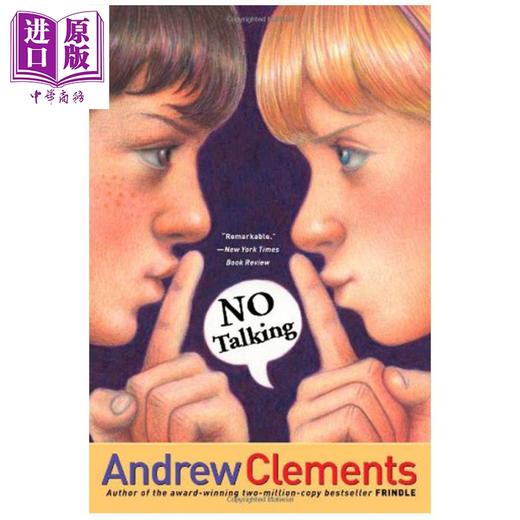 【中商原版】我们叫它粉灵豆 不要说话Andrew Clements No Talking 安德鲁克莱门斯 英文原版小初文学蓝思750L 儿童文学7-12岁 商品图0