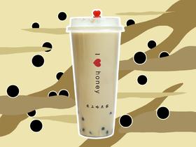 红豆奶茶