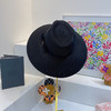 D!or春夏款PP草布遮阳帽太阳帽-藏青 商品缩略图2