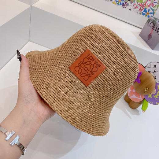 Loewe罗意威春夏新款日本细辫桶帽渔夫帽-棕色 商品图6