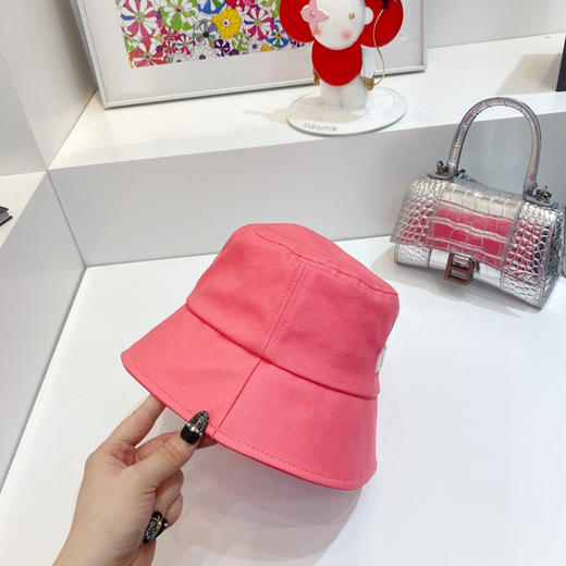 chanel小香shi家新款彩色纯棉渔夫🔝帽-桃红 商品图8
