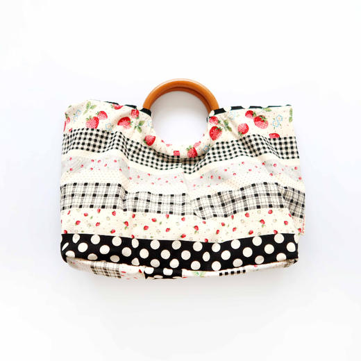 HUJI祤集Noble手提包插画几何小草莓 商品图1