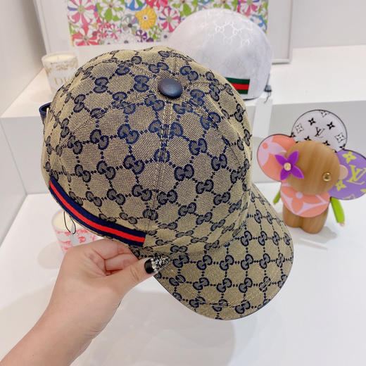 Gucci(古奇)经典原单棒球帽-蓝色 商品图5