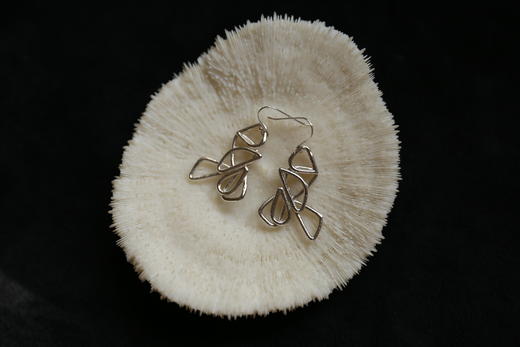 CHEZ BOQUE 爵士年代系列原创手工925银耳环《神的孩子》 商品图1