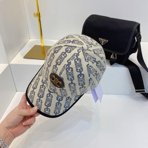 CELINE凯旋门logo锁扣提花帆布棒球帽（3色） 商品图3