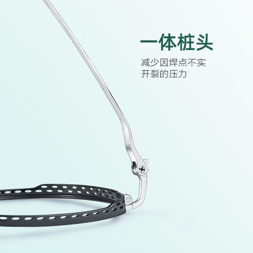普莱斯PT11033A 几何多边形框 纯钛 简约舒适 时尚百搭 商品图5