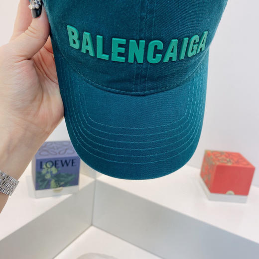 BAL巴黎shi家新款彩色纯棉棒球帽-湖绿色 商品图4