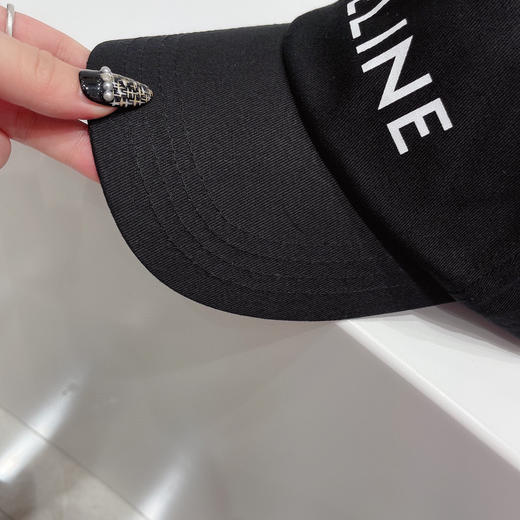 CELINE塞琳春夏彩色棒球帽-黑色 商品图4