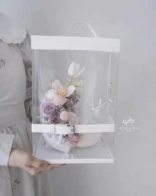 透明圆型方型皮带礼盒--花束@家 商品图4