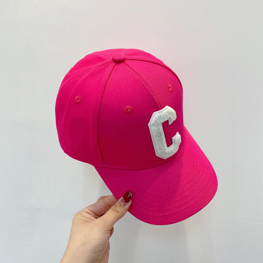 Celine思琳2021春夏秀场同款字母C棒球帽-玫红 商品图4