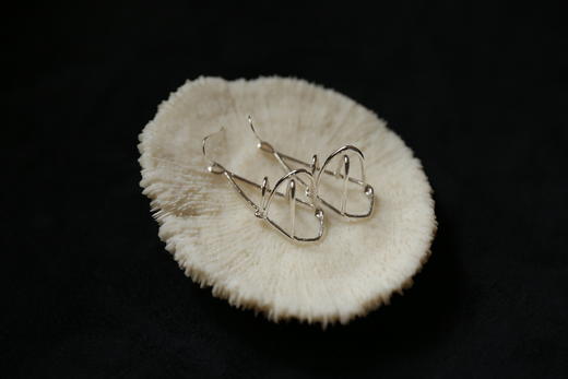 CHEZ BOQUE 爵士年代系列原创手工925银耳环《名伶》 商品图0