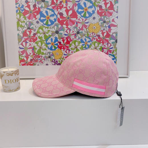Gucci(古奇)经典原单棒球帽-粉色 商品图0