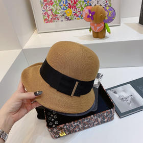 日本人气chapeaud'o新品孙俪娘娘同款针织渔夫帽-杏黑