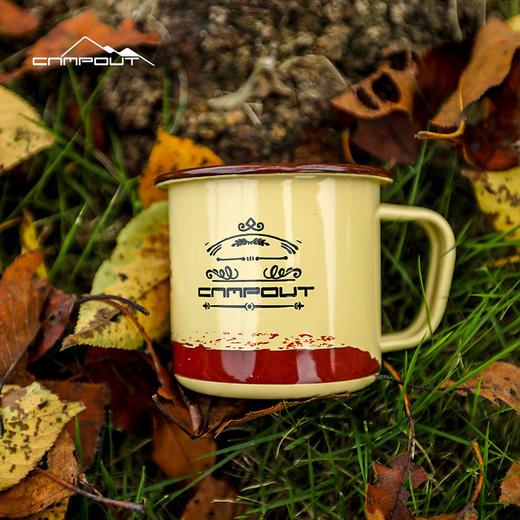 CAMPOUT「户外露营加厚搪瓷杯」马克杯包边口杯珐琅杯 商品图0