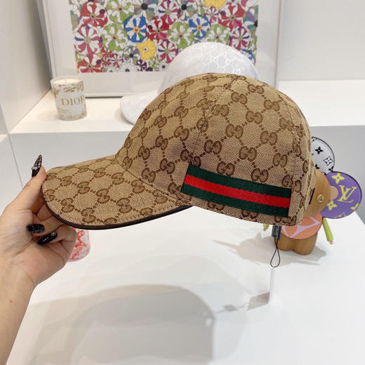 Gucci(古奇)经典原单棒球帽-棕色 商品图1