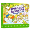 五只小猴子坐在树上 英文原版 Five Little Monkeys Sitting in a Tree 廖彩杏书单 儿童英语启蒙图画故事书 英文版进口纸板书 商品缩略图0