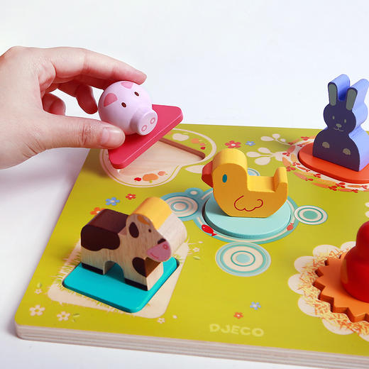 DJECO早教启蒙益智玩具形状配对动物/昆虫 商品图3