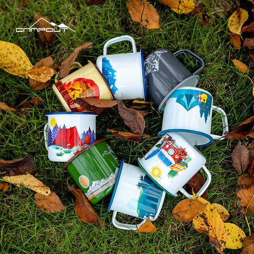 CAMPOUT「户外露营加厚搪瓷杯」马克杯包边口杯珐琅杯 商品图1