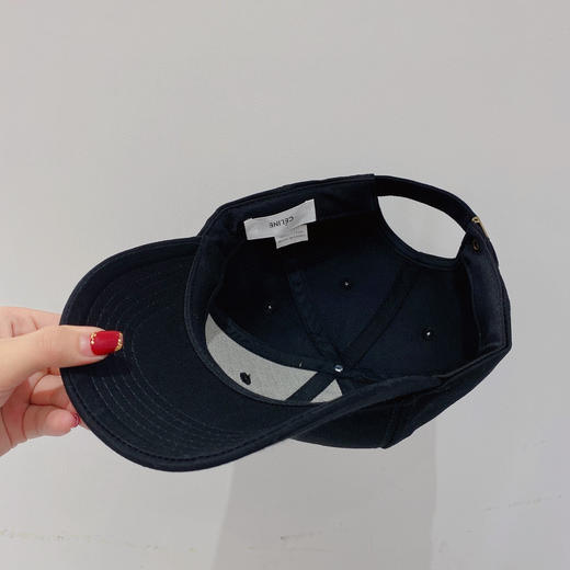 Celine思琳2021春夏秀场同款字母C棒球帽-黑色 商品图7