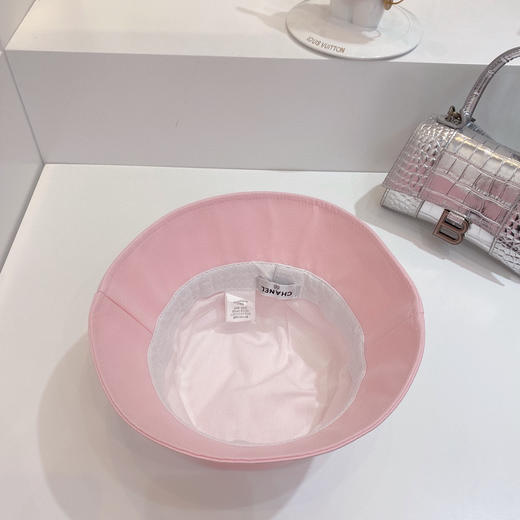 chanel小香shi家新款彩色纯棉渔夫🔝帽-粉色 商品图8
