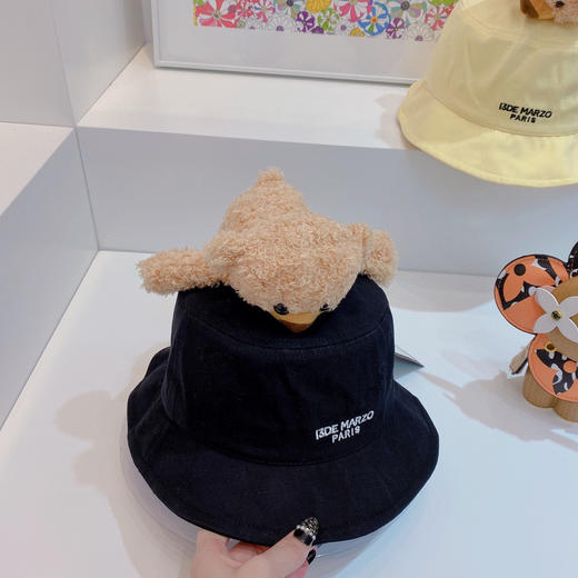 13DeMarz小熊🐻渔夫帽-黑色 商品图3