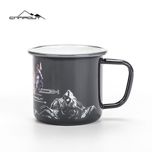 CAMPOUT「户外露营加厚搪瓷杯」马克杯包边口杯珐琅杯 商品图5