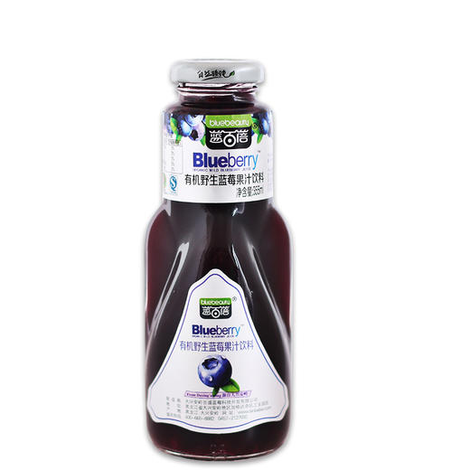 蓝百蓓有机野生蓝莓果汁饮料355ml/瓶 商品图4
