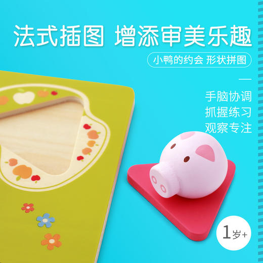 DJECO早教启蒙益智玩具形状配对动物/昆虫 商品图2