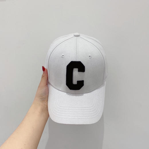 Celine思琳2021春夏秀场同款字母C棒球帽-白色 商品图0
