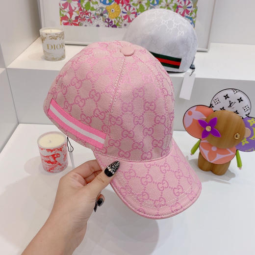 Gucci(古奇)经典原单棒球帽-粉色 商品图6