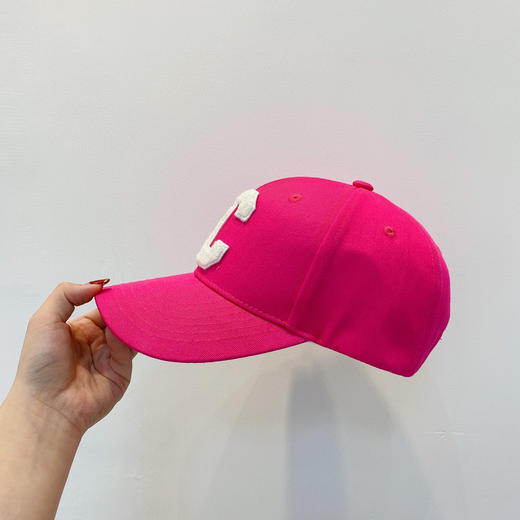 Celine思琳2021春夏秀场同款字母C棒球帽-玫红 商品图2