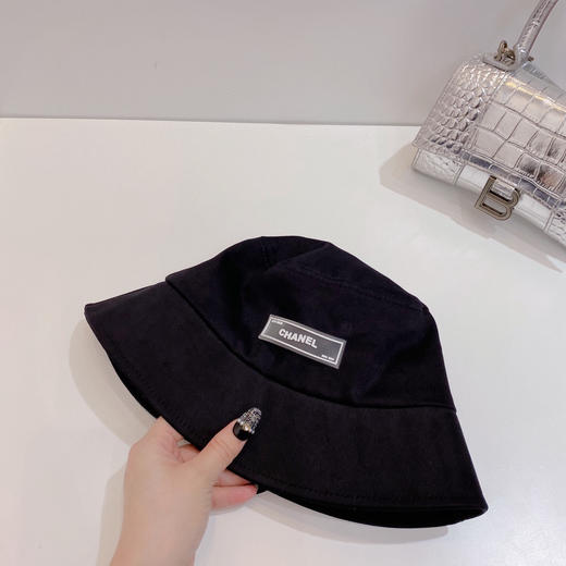 chanel小香shi家新款彩色纯棉渔夫🔝帽-黑色 商品图7