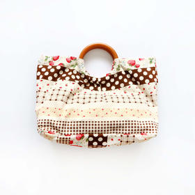 HUJI祤集Noble手提包插画几何小草莓